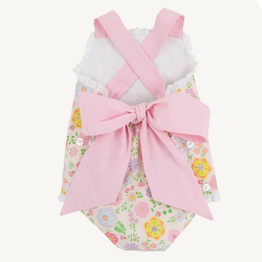 Rare Beaufort Bonnet Sisi Sunsuit Boca Grande Begonia TBBC Girls 2T